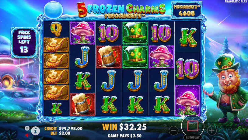 5 Frozen Charms Megaways Slot Free Spins