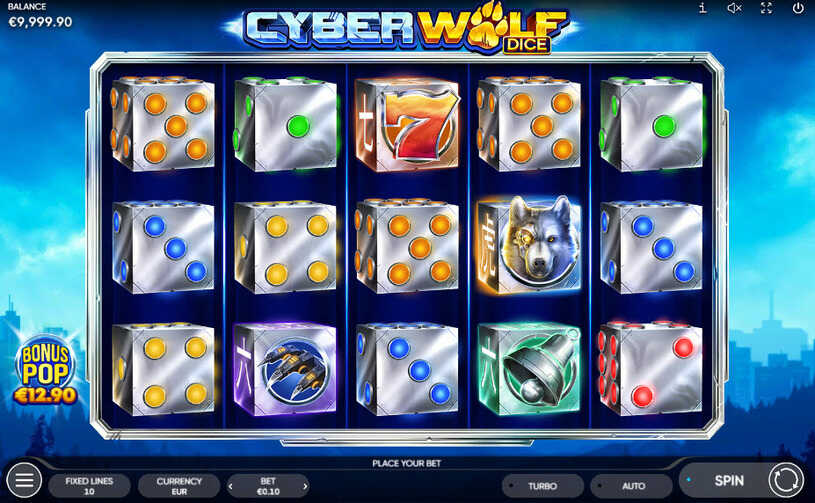 Cyber Wolf Dice Slot gameplay