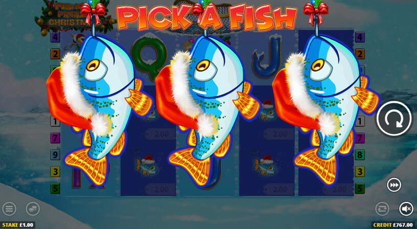 Fishin’ Frenzy Christmas Slot Bonus Game