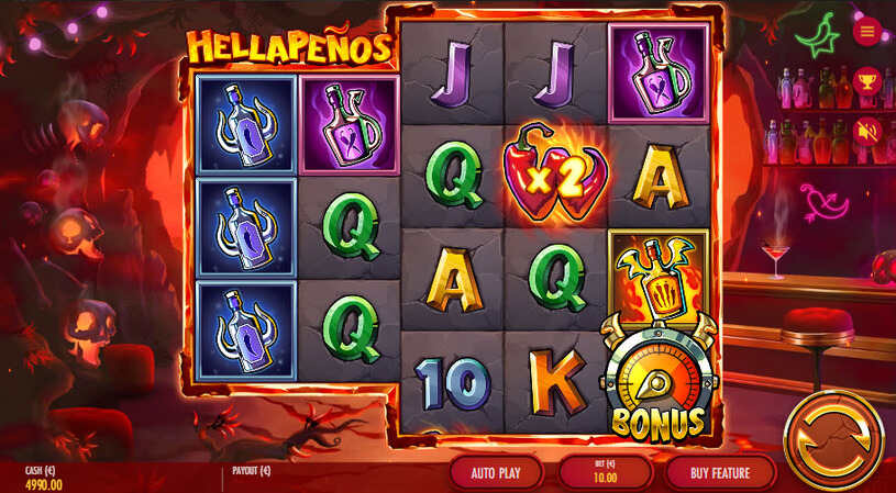 Hellapenos Slot gameplay