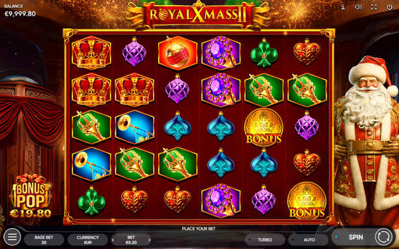Royal Xmass 2 Slot gameplay