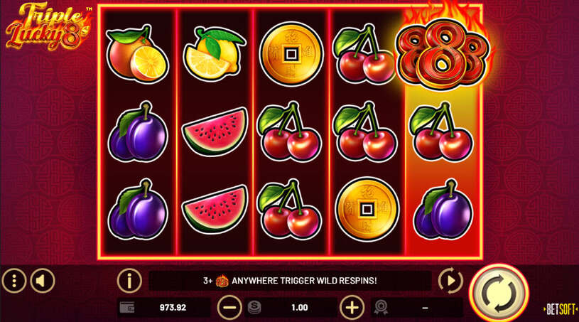 Triple Lucky 8’s Slot Respins