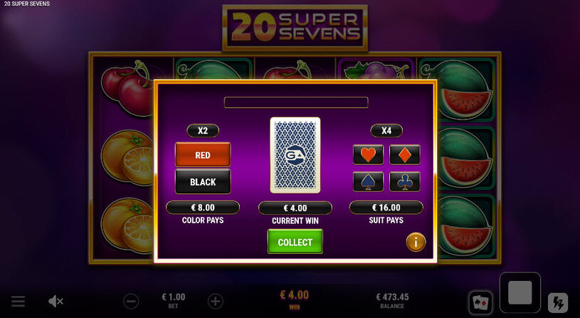 20 Super Sevens Slot Gamble