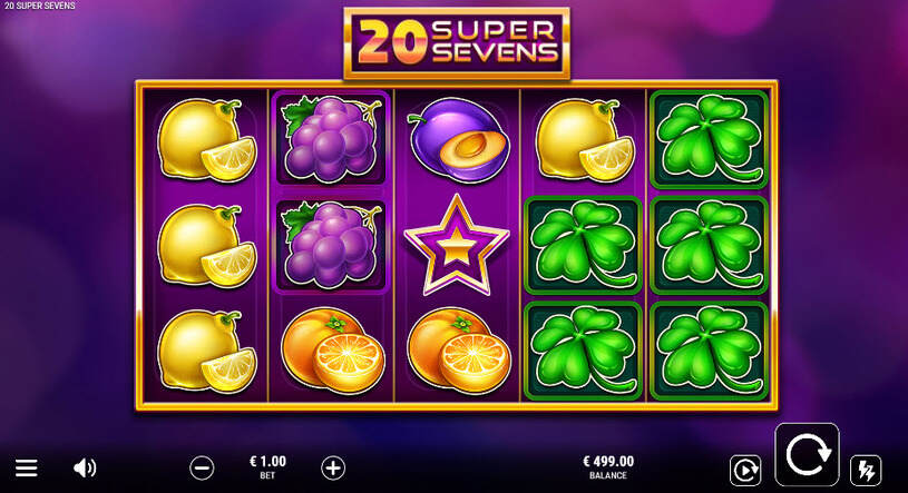 20 Super Sevens Slot gameplay