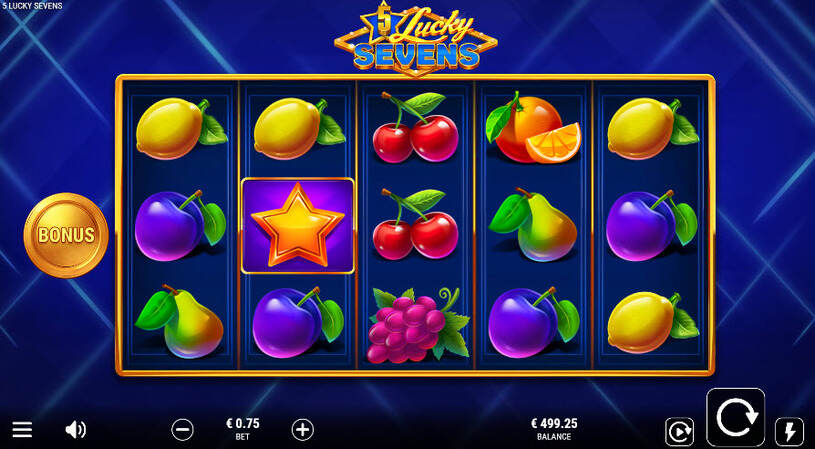 5 Lucky Sevens Slot gameplay