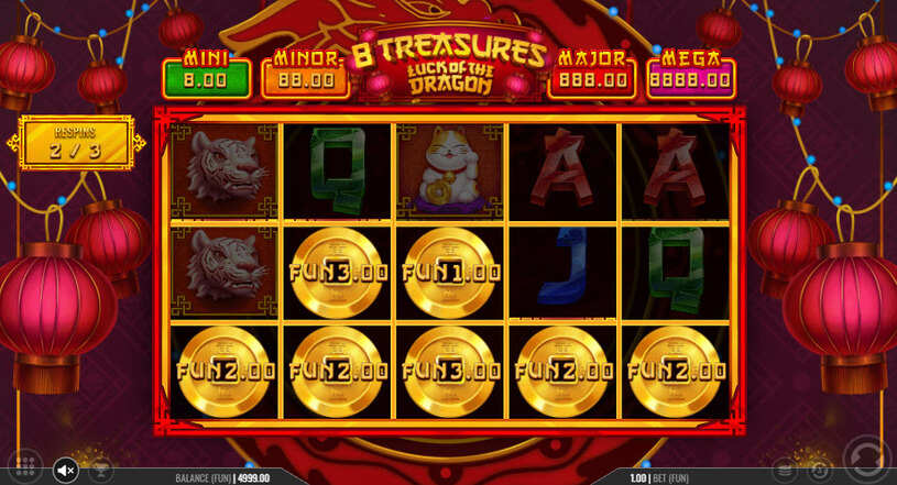 8 Treasures: Luck of the Dragon Slot Bonus Game