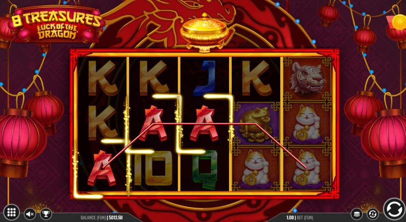 8 Treasures: Luck of the Dragon Slot gameplay