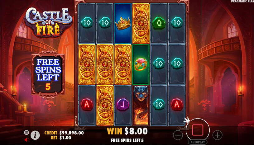 Castle of Fire Slot Free Spins