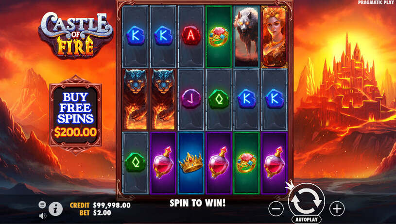 Castle of Fire Slot gameplay