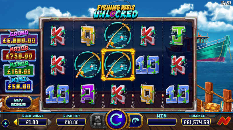 Fishing Reels Unlocked Slot gameplay