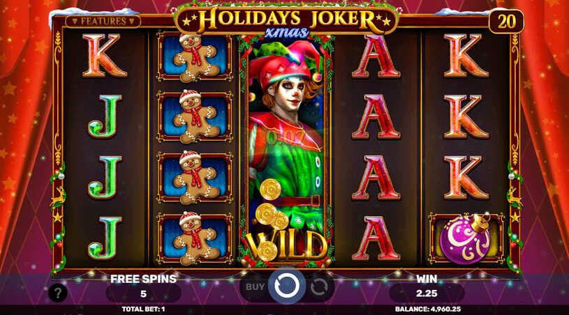 Holidays Joker Xmas Slot Free Spins
