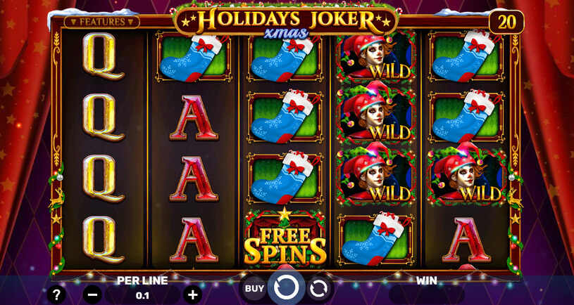 Holidays Joker Xmas Slot gameplay