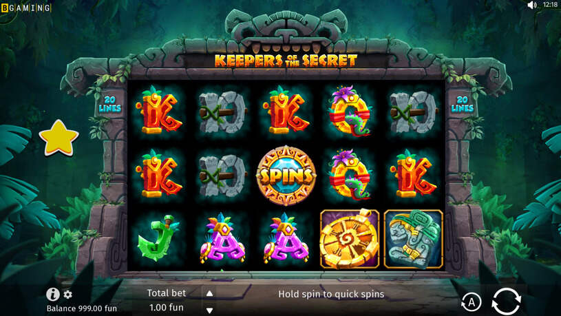 Keepers of the Secret Slot gameplay