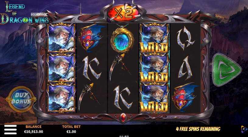 Legend of Dragon Wins DoubleMax Slot Free Spins
