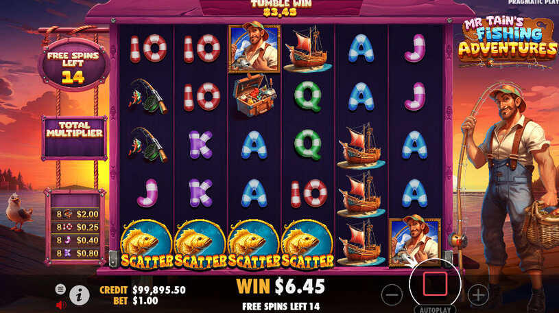 Mr Tain's Fishing Adventures Slot Free Spins