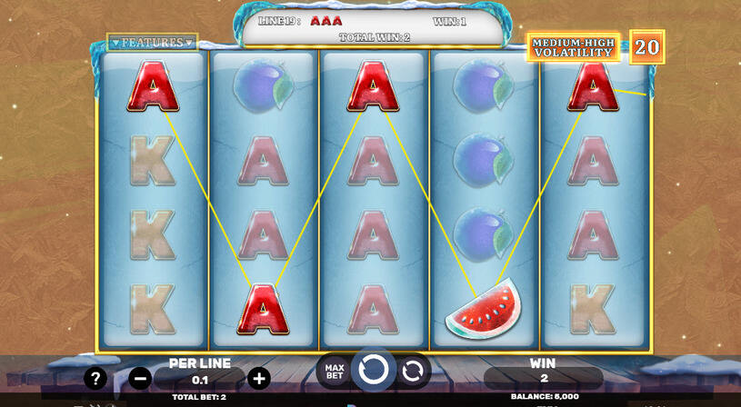 Pick A Fruit Frosty Reels Slot gameplay