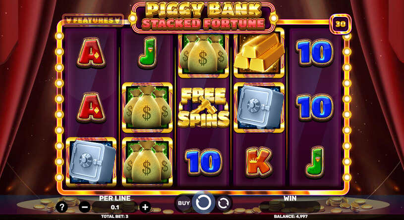 Piggy Bank Stacked Fortune Slot gameplay