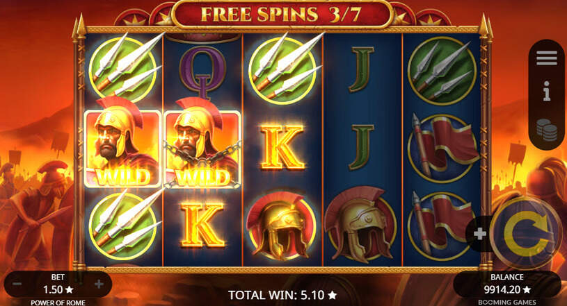Power of Rome Slot Free Spins