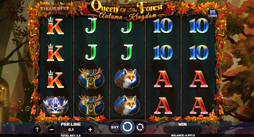 Queen of the Forest - Autumn Kingdom Slot gameplay