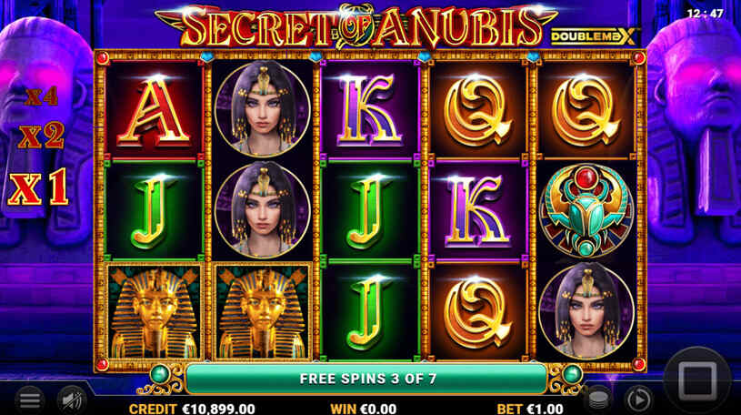 Secret of Anubis DoubleMax Slot Free Spins