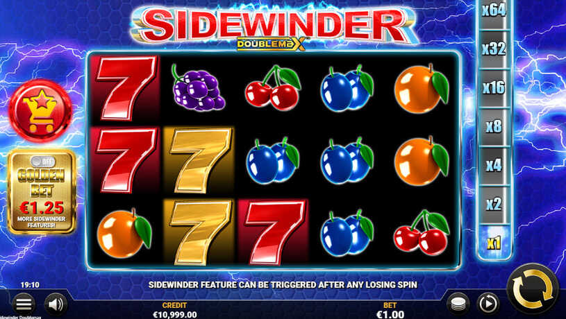 Sidewinder DoubleMax Slot gameplay