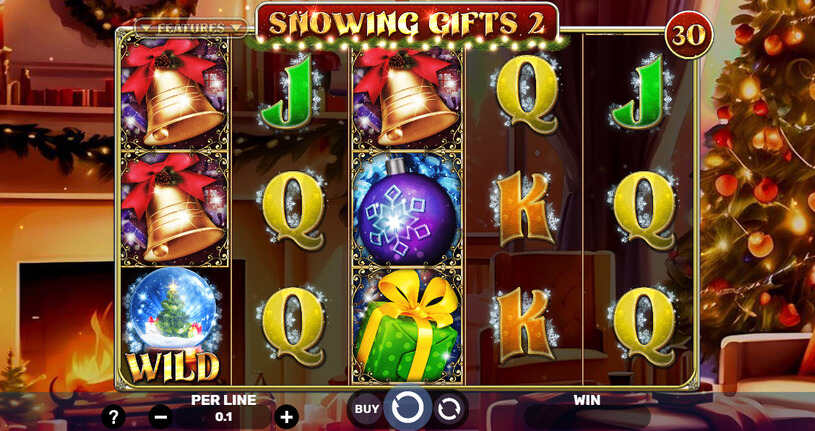 Snowing Gifts 2 Slot gameplay
