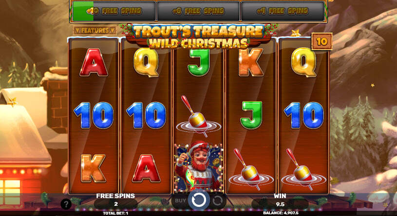 Trout's Treasure - Wild Christmas Slot Free Spins