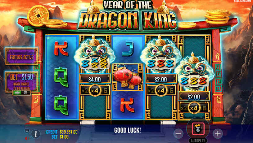 Year of the Dragon King Slot Bonus Game