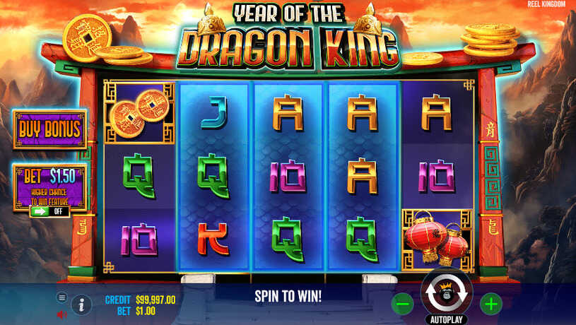 Year of the Dragon King Slot gameplay