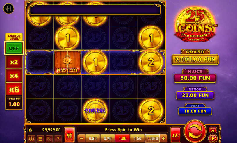 25 Coins Slot gameplay
