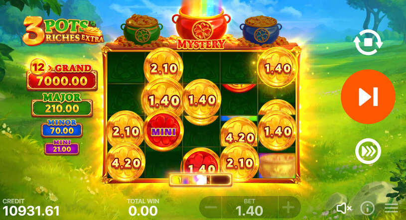 3 Pots Riches Extra Slot Bonus Game
