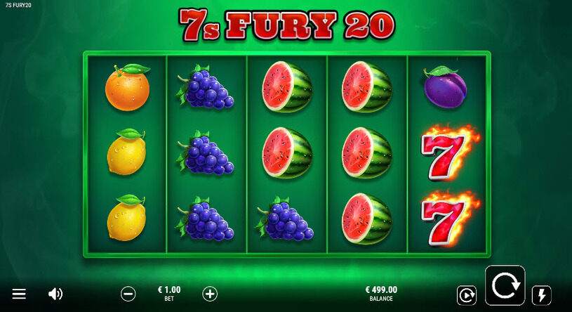 7s Fury 20 slot gameplay