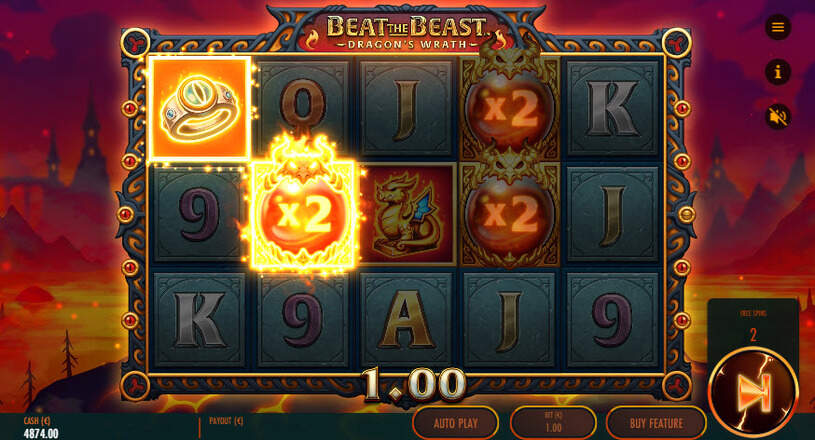 Beat the Beast Dragon’s Wrath Slot Free Spins