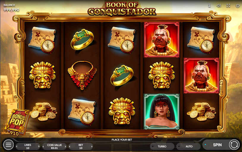 Book of Conquistador Slot gameplay