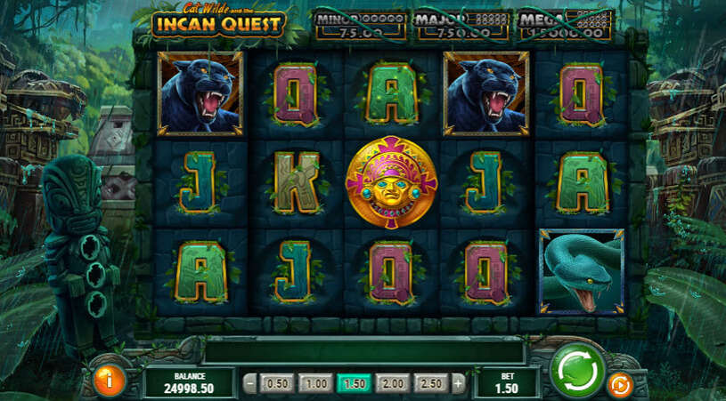 Cat Wilde and the Incan Quest Slot gameplay