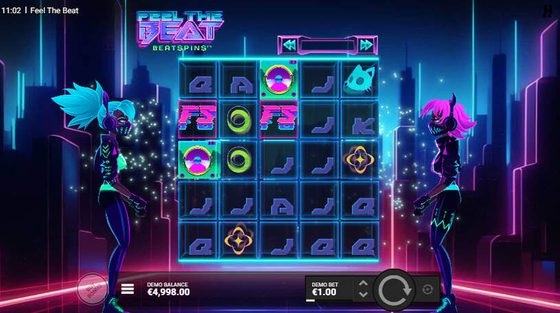 Feel the Beat Slot gameplay