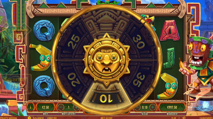 Fruity Mayan Slot Bonus Wheel