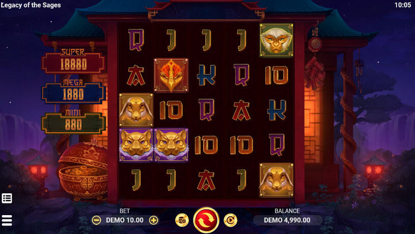 Legacy of the Sages Slot gameplay