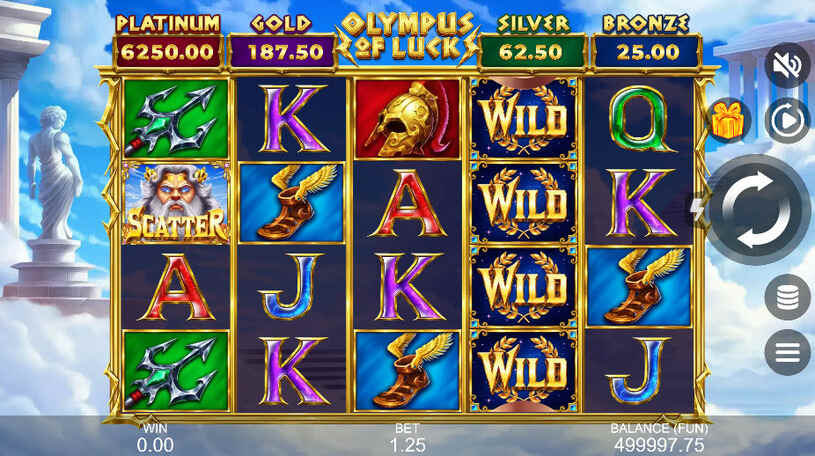 Olympus of Luck: Hold the Spin Slot gameplay