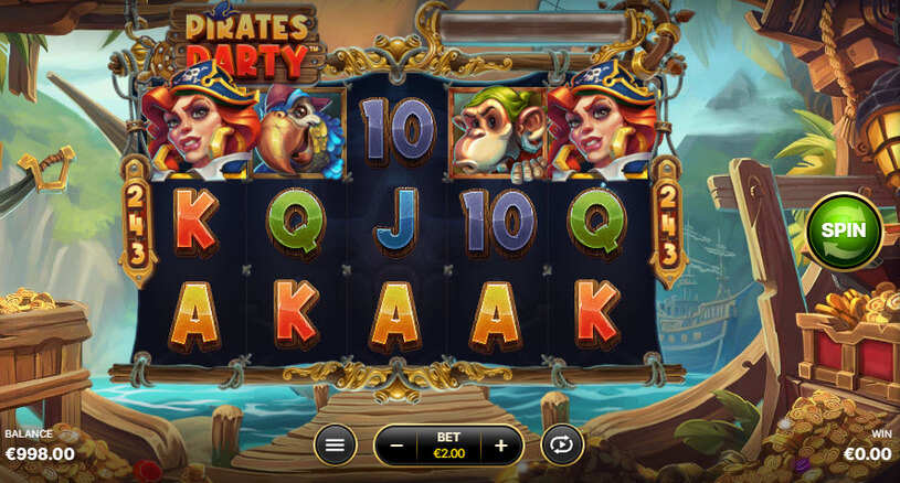 Pirates Party Slot gameplay