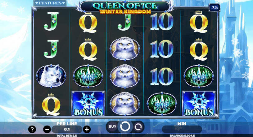 Queen Of Ice - Winter Kingdom Slot gameplay