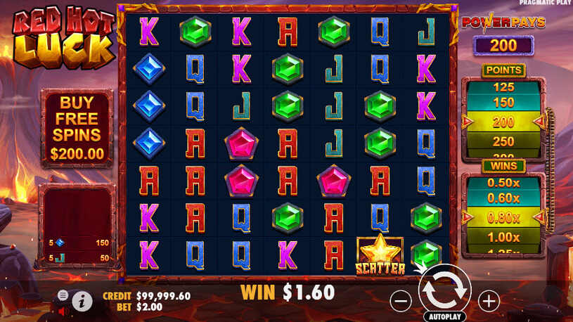 Red Hot Luck Slot gameplay