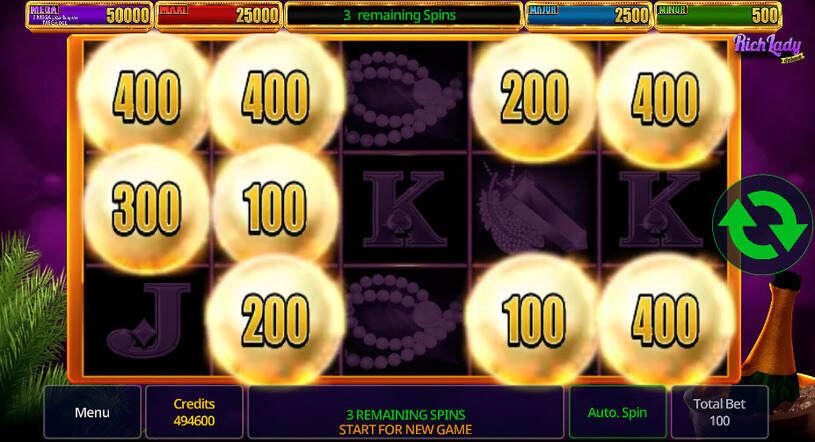 Rich Lady Deluxe Slot Bonus Game