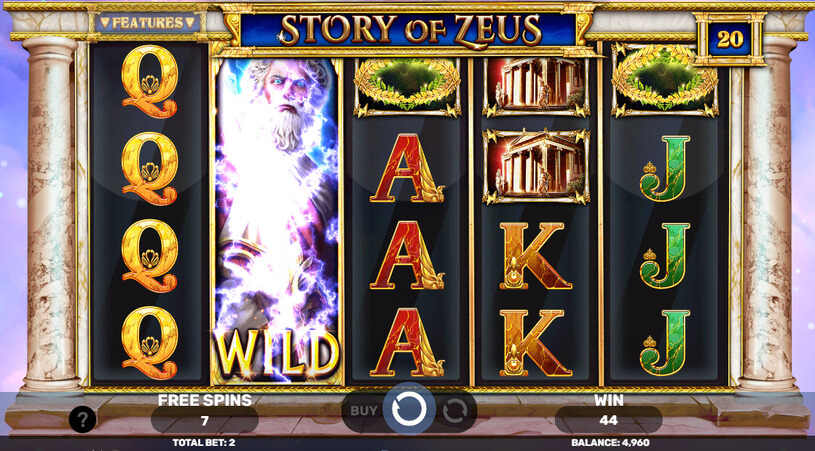 Story of Zeus Slot Free Spins