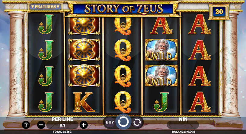 Story of Zeus Slot gameplay