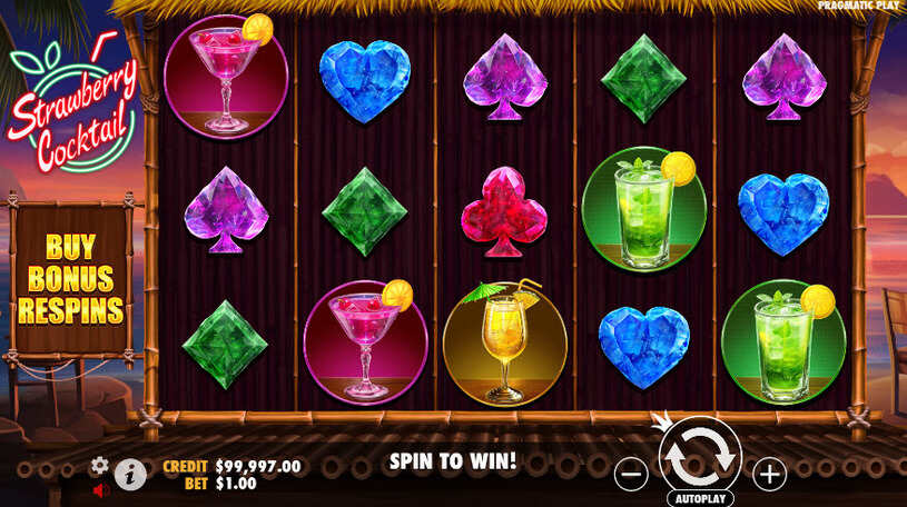 Strawberry Cocktail Slot gameplay