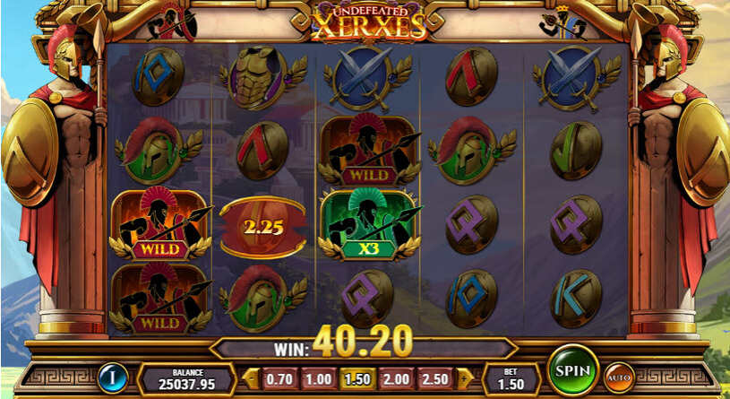 Undefeated Xerxes Slot gameplay