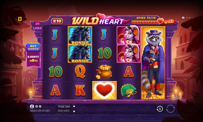 Wild Heart Slot gameplay