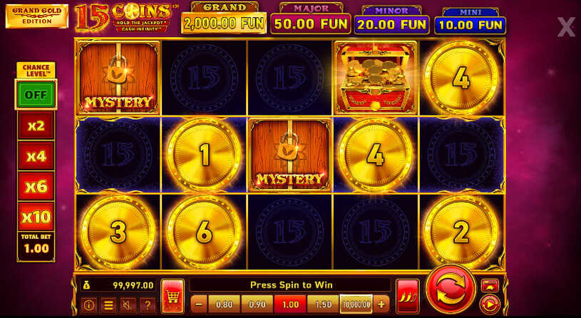 15 Coin Grand Gold Edition Slot gameplay