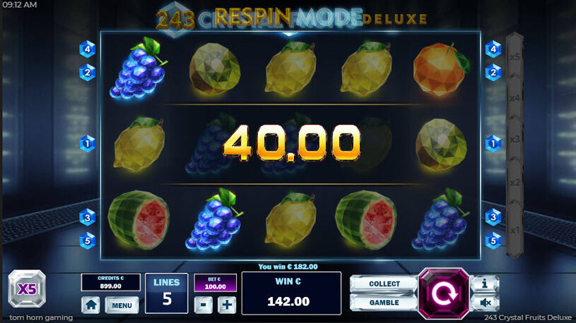 243 Crystal Fruits Deluxe Slot Multiplier